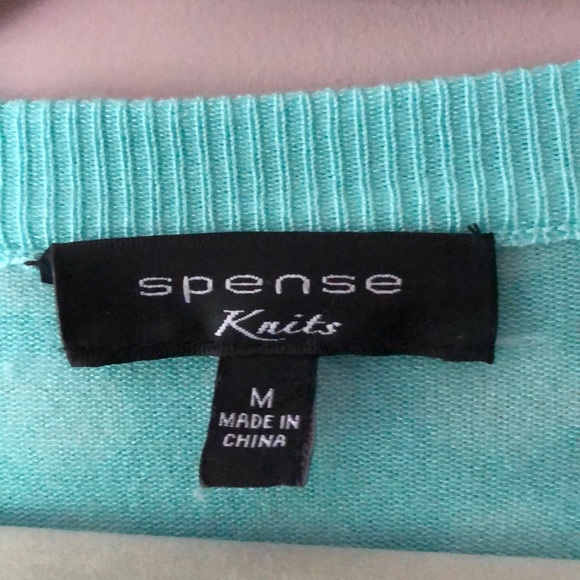 Aqua & White Polka Dot Cardigan - Picture 3 of 5